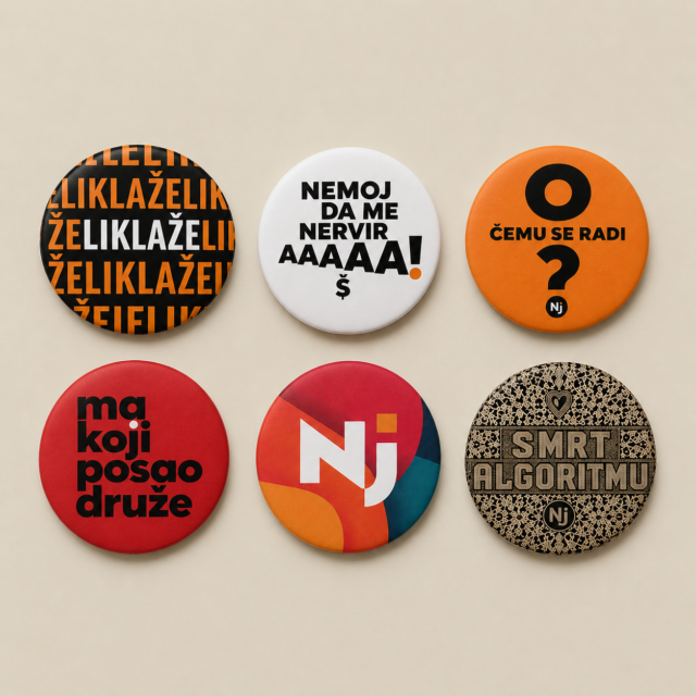 Njuz Bedžs - set od šest bedževa